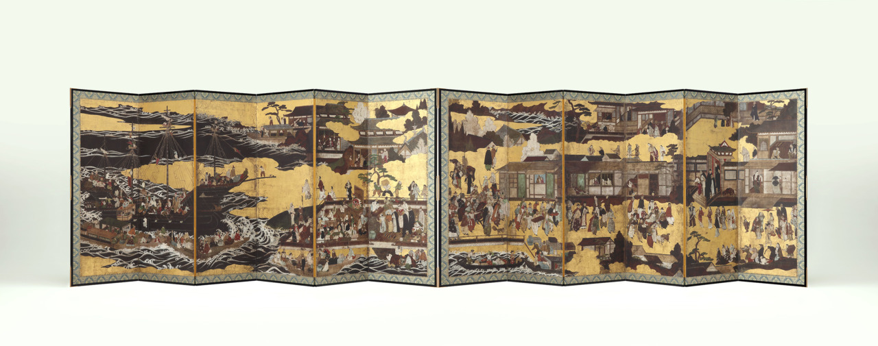クリーブランド美術館蔵・永見徳太郎旧蔵「南蛮屏風」高精細複製品　特別公開