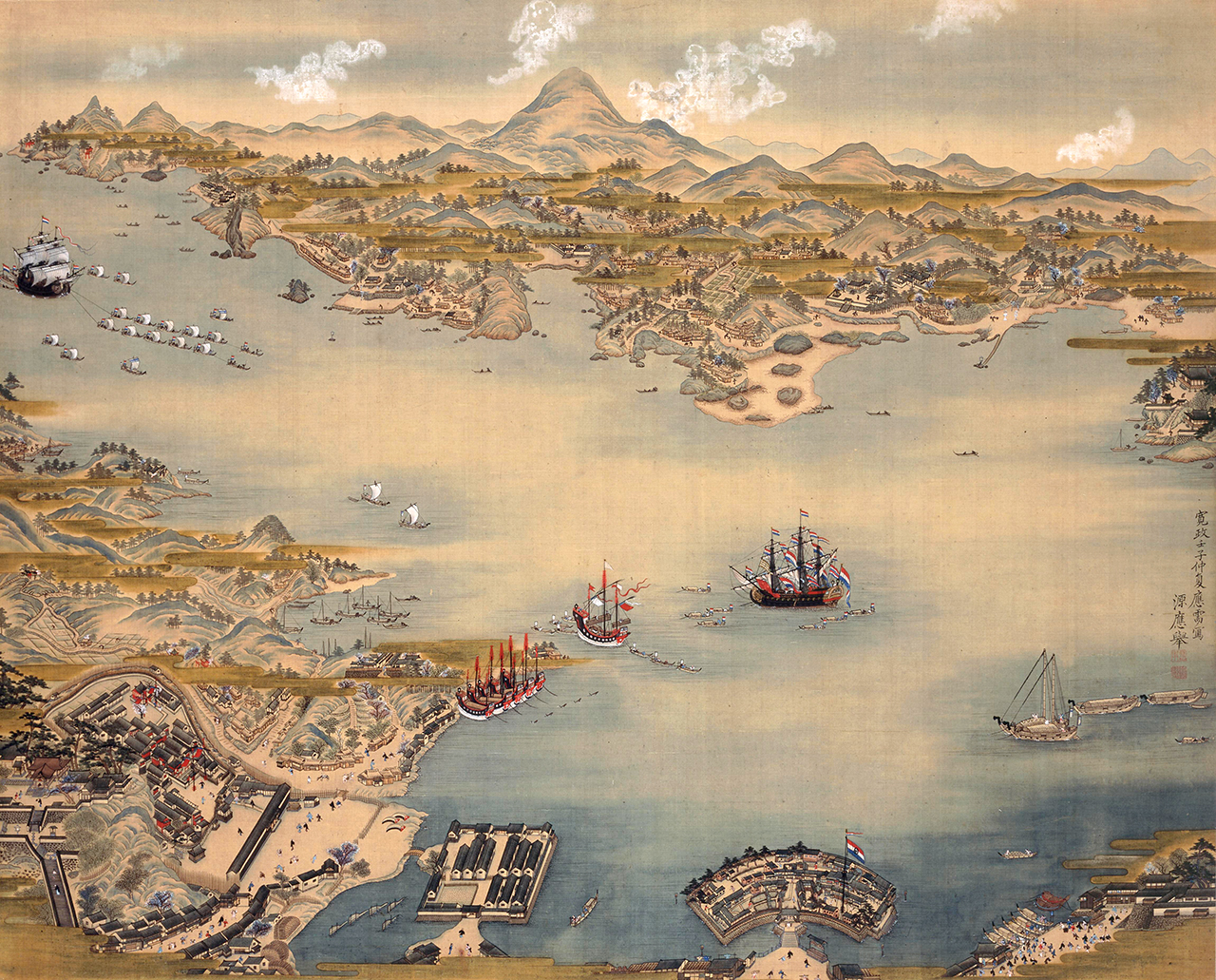 長崎港之図（当館蔵）