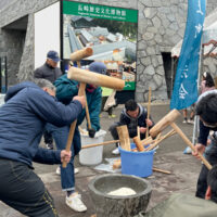 奉行所ふるまいもち＆しめ縄づくり
