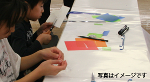ゆらゆらおばけ作りイメージ